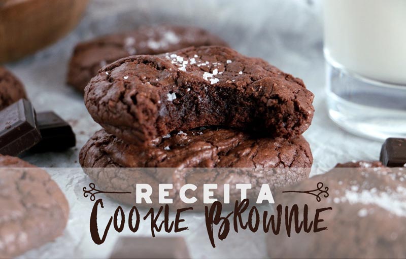 receita de cookie brownie