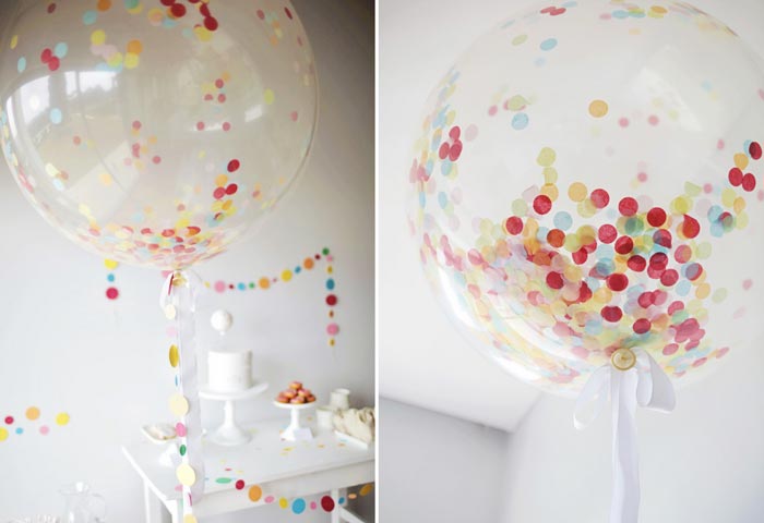 8 maneiras de deixar um balão de festa mais charmoso