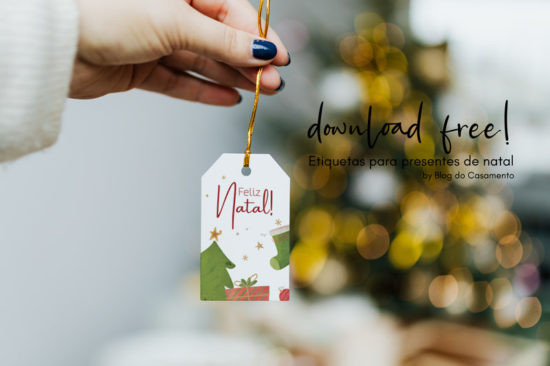Modelos de etiquetas para presentes de natal: download free!