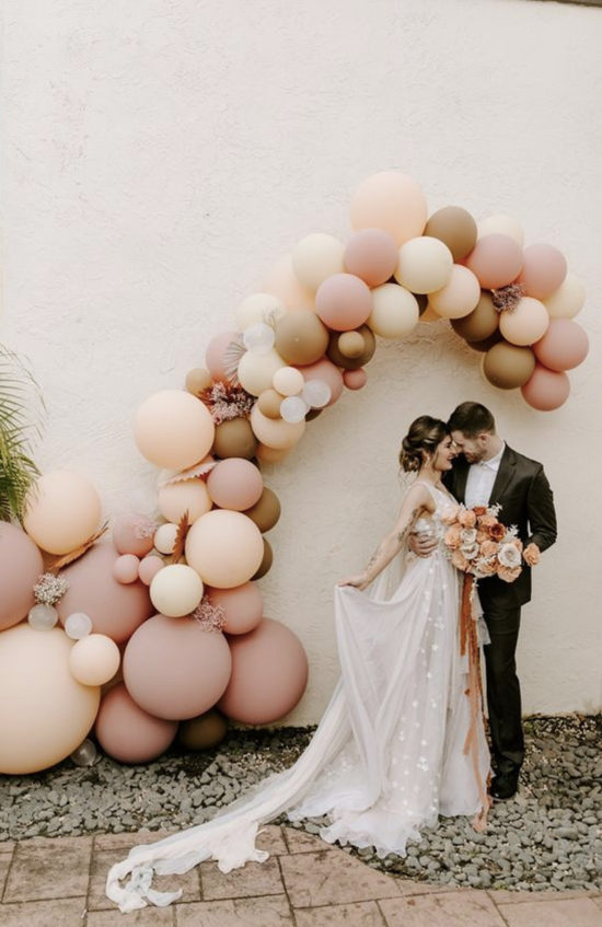 Balões na decoração de casamento
