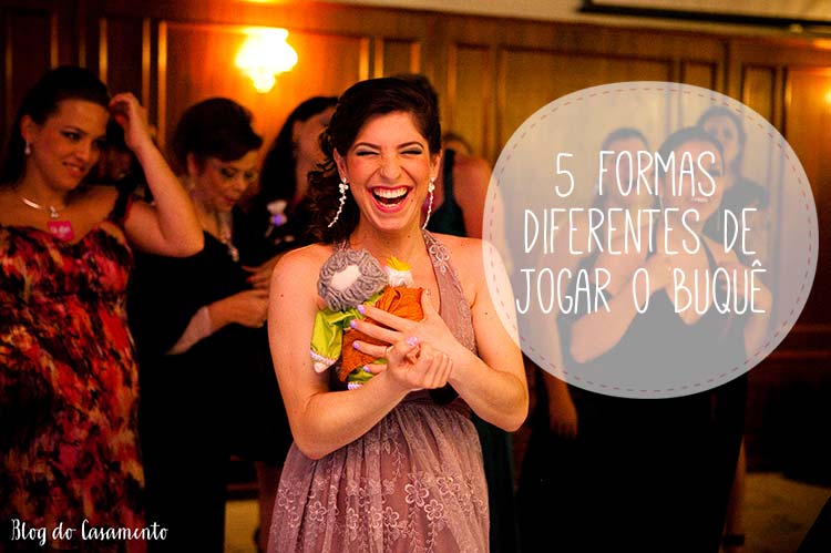 Buquê com fitas - uma forma diferente de jogar o buquê, Blog do Casamento