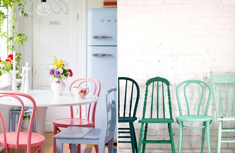 Cadeiras diferentes e sua casa + contemporânea