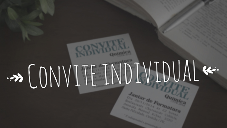 Vídeo: Convite individual
