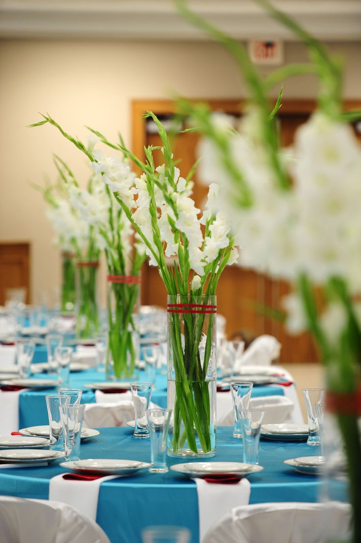 decoração de casamento com Gladíolo - flores da época Abril