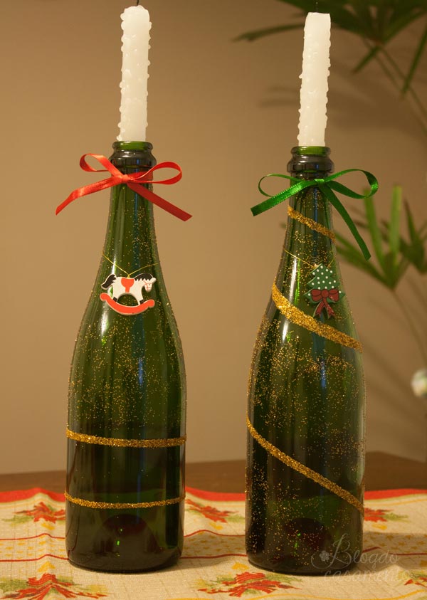Decoração de Natal com garrafas de espumante | Blog do Casamento