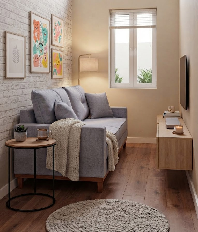 sofá para ambientes pequenos estilo pinterest