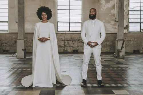 vestido de noiva minimalista das famosas - irmã da Beyonce