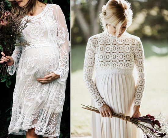 Vestido de noiva para grávidas. Como escolher?