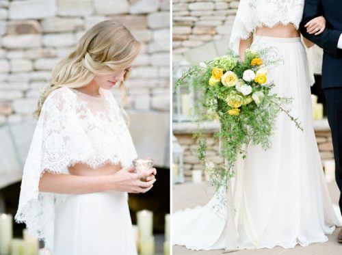 vestido de noiva croped